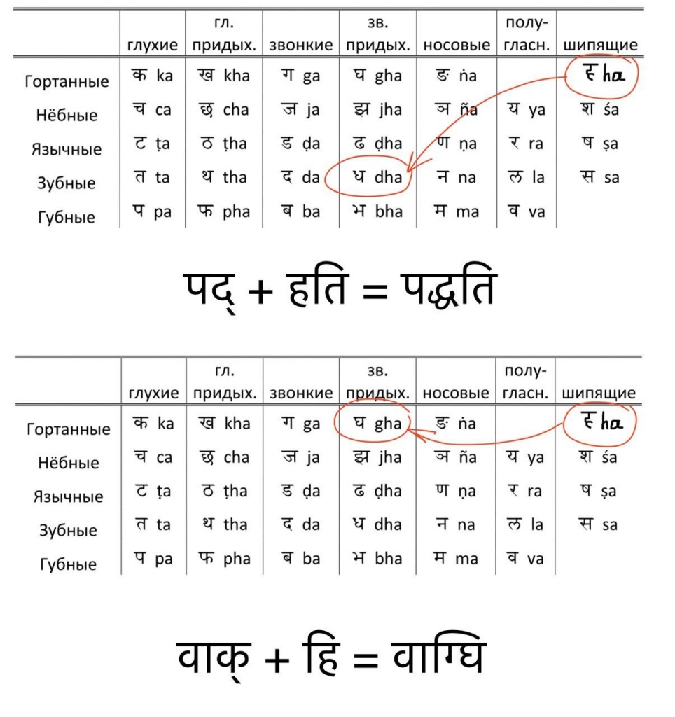 грамматика санскрит сандхи